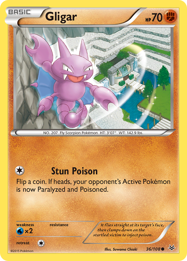 Roaring Skies Gligar #36/108
