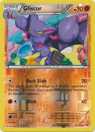 Roaring Skies Gliscor #37/108 reverse holo