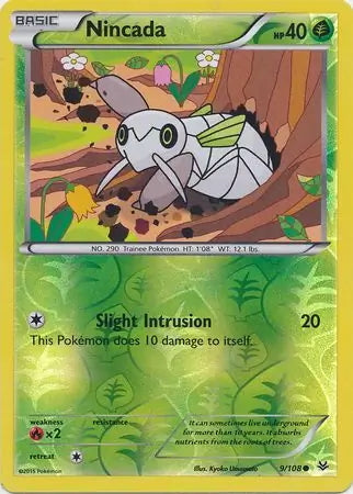 Roaring Skies Nincada #9/108 reverse holo