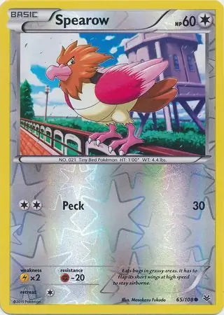 Roaring Skies Spearow #65/108 reverse holo