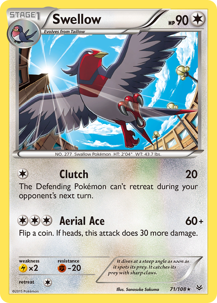 Roaring Skies Swellow #71/108