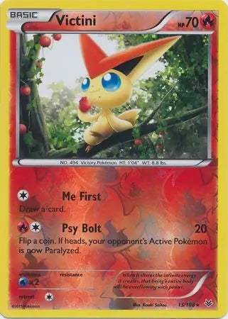 Roaring Skies Victini #13/108 reverse holo