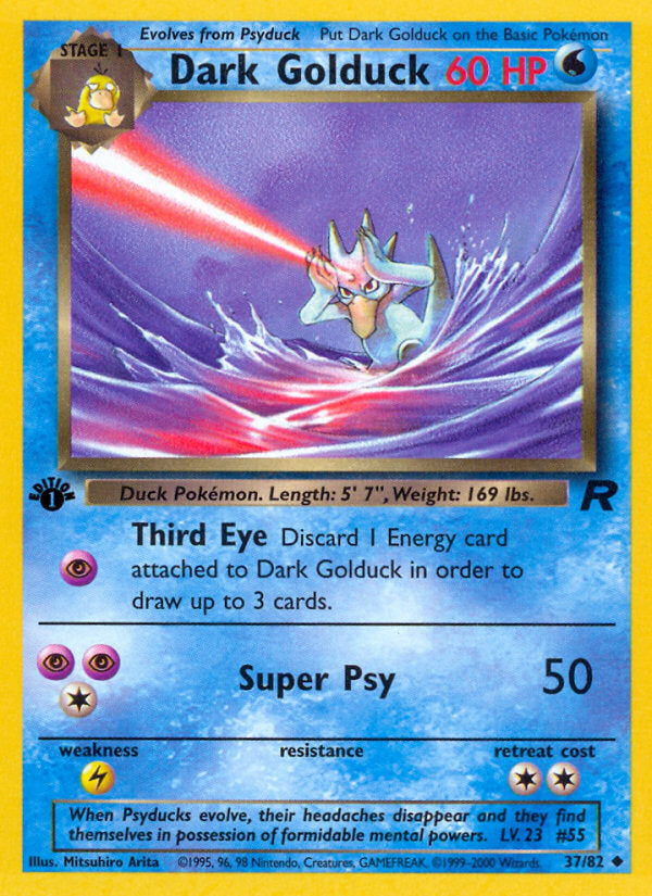 Rocket set Dark Golduck #37/82 first edition