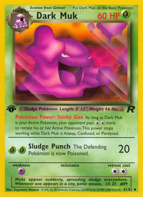 Rocket set Dark Muk #41/82 first edition