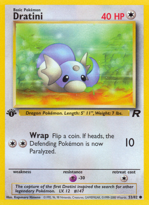 Rocket set Dratini #53/82 first edition