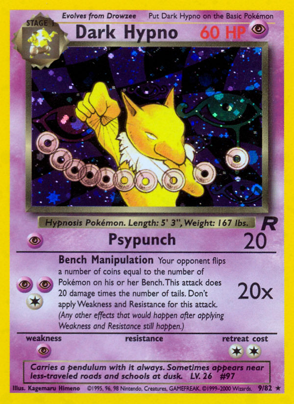Rocket set Holo Dark Hypno #9/82 unlimited