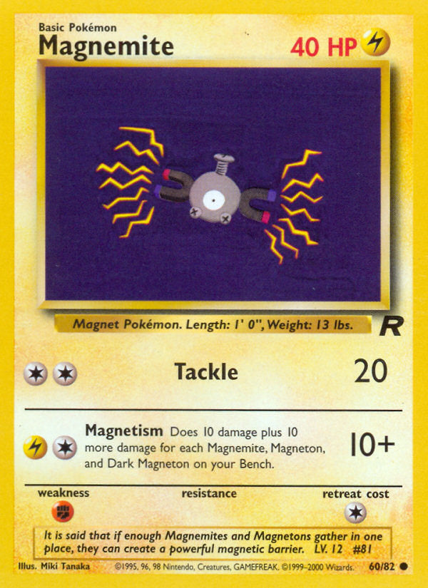 Rocket set Magnemite #60/82 unlimited