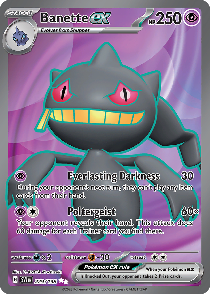 Scarlet & Violet Banette EX #229/198