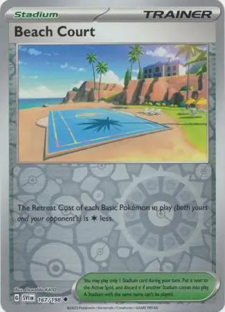 Scarlet & Violet Beach Court #167/198 reverse holo