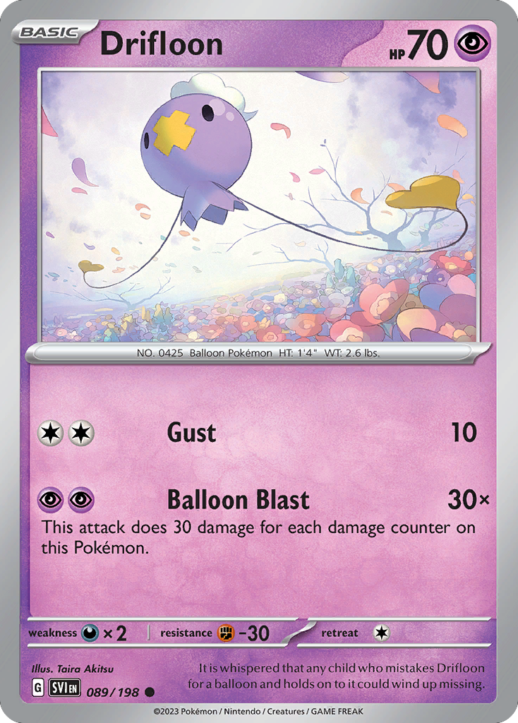Scarlet & Violet Drifloon #89/198