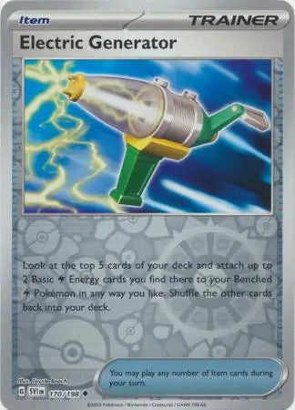 Scarlet & Violet Electric Generator #170/198 reverse holo