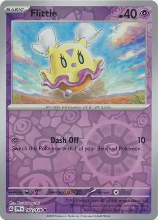 Scarlet & Violet Flittle #102/198 reverse holo