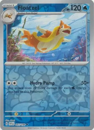 Scarlet & Violet Floatzel #47/198 reverse holo