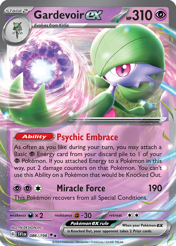 Scarlet & Violet Gardevoir EX #86/198
