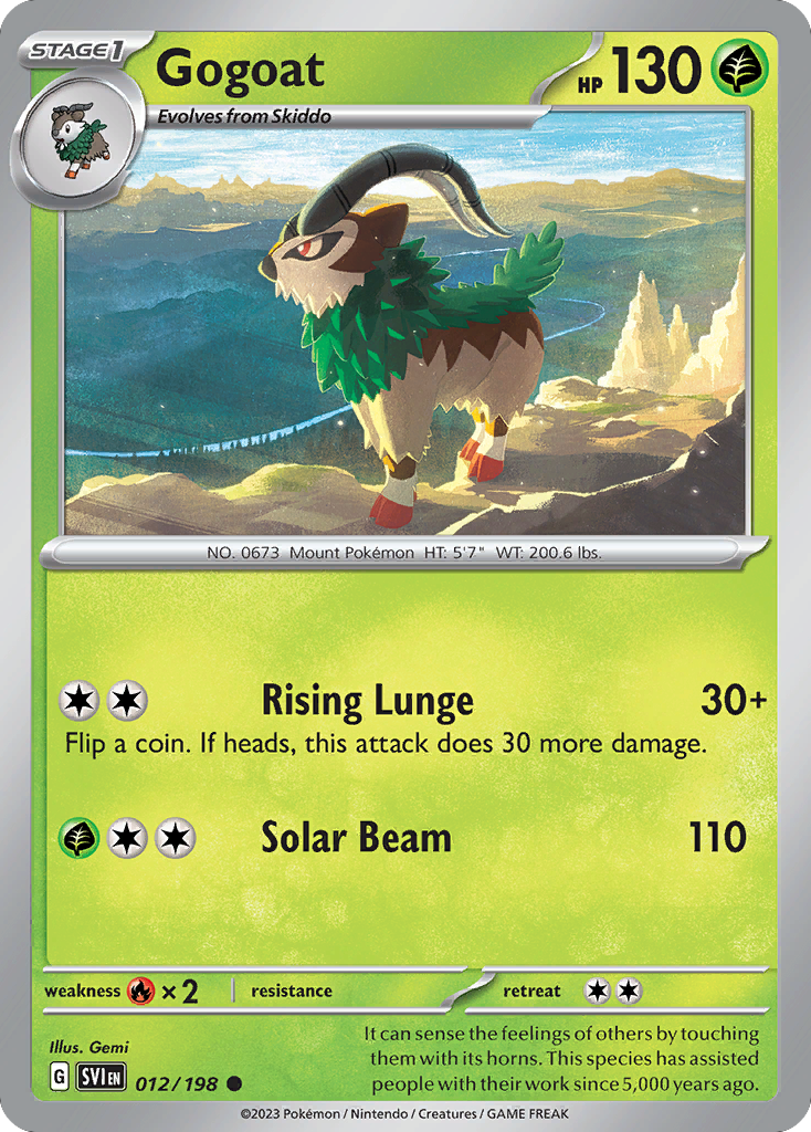 Scarlet & Violet Gogoat #12/198
