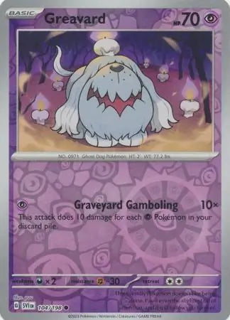 Scarlet & Violet Greavard #104/198 reverse holo