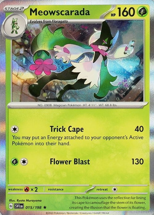Scarlet & Violet Holo Meowscarada #15/198