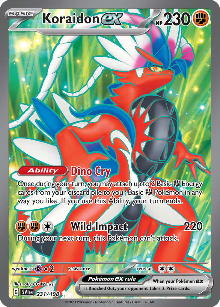Scarlet & Violet Koraidon EX #231/198