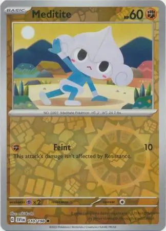 Scarlet & Violet Meditite #110/198 reverse holo
