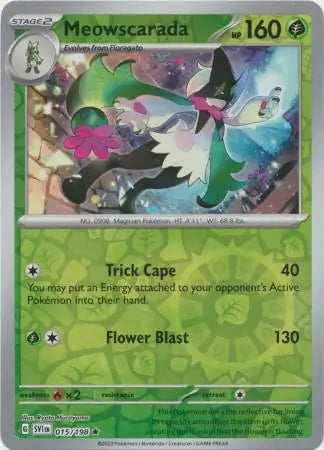 Scarlet & Violet Meowscarada #15/198 reverse holo