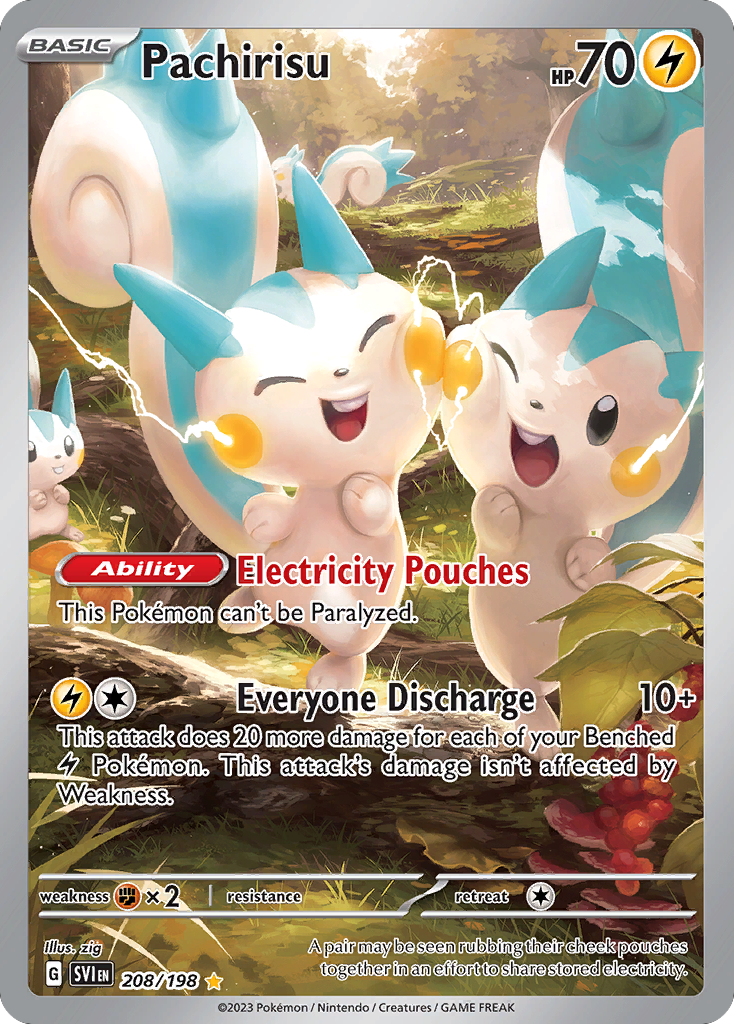 Scarlet & Violet Pachirisu #208/198