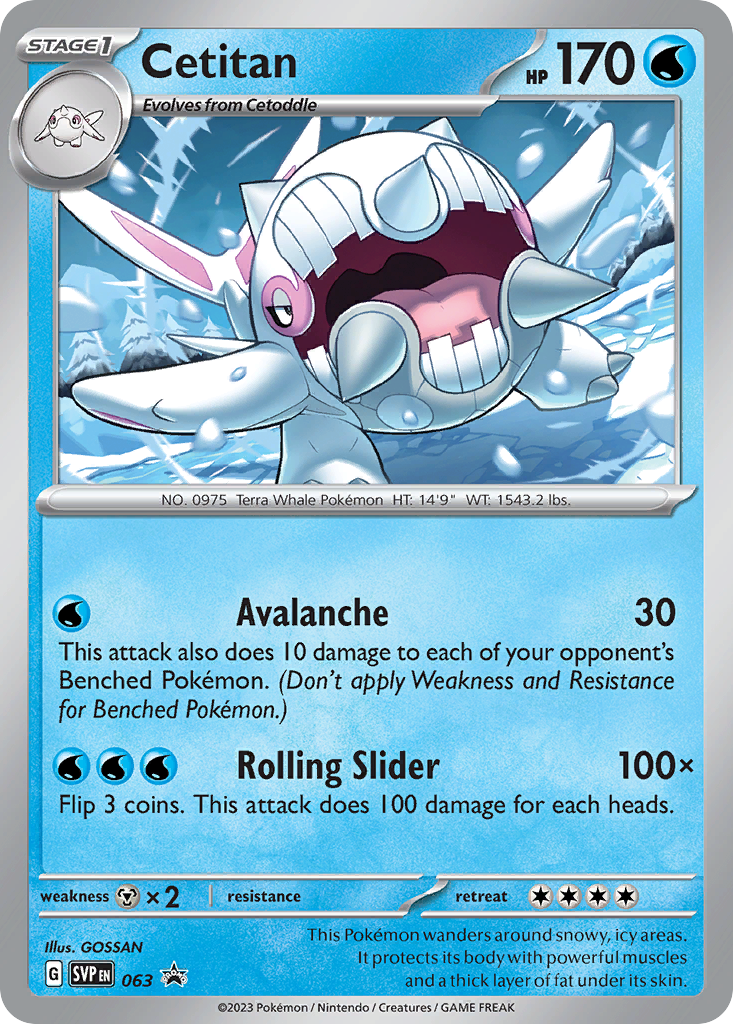 Scarlet & Violet Promo Cetitan #63