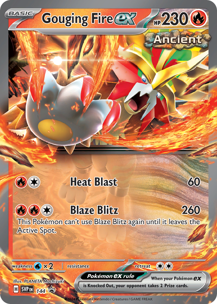 Scarlet & Violet Promo Gouging Fire ex #144