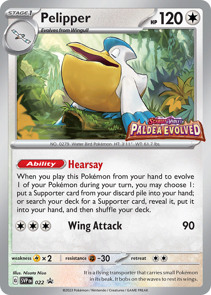 Scarlet & Violet Promo Pelipper #22