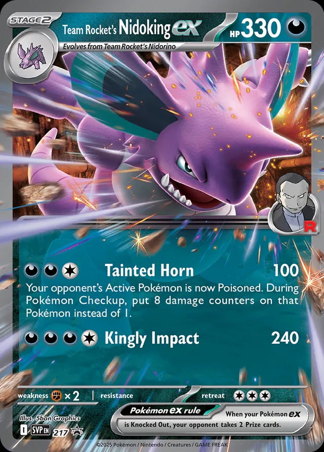 Scarlet & Violet Promo Team Rocket's Nidoking #217