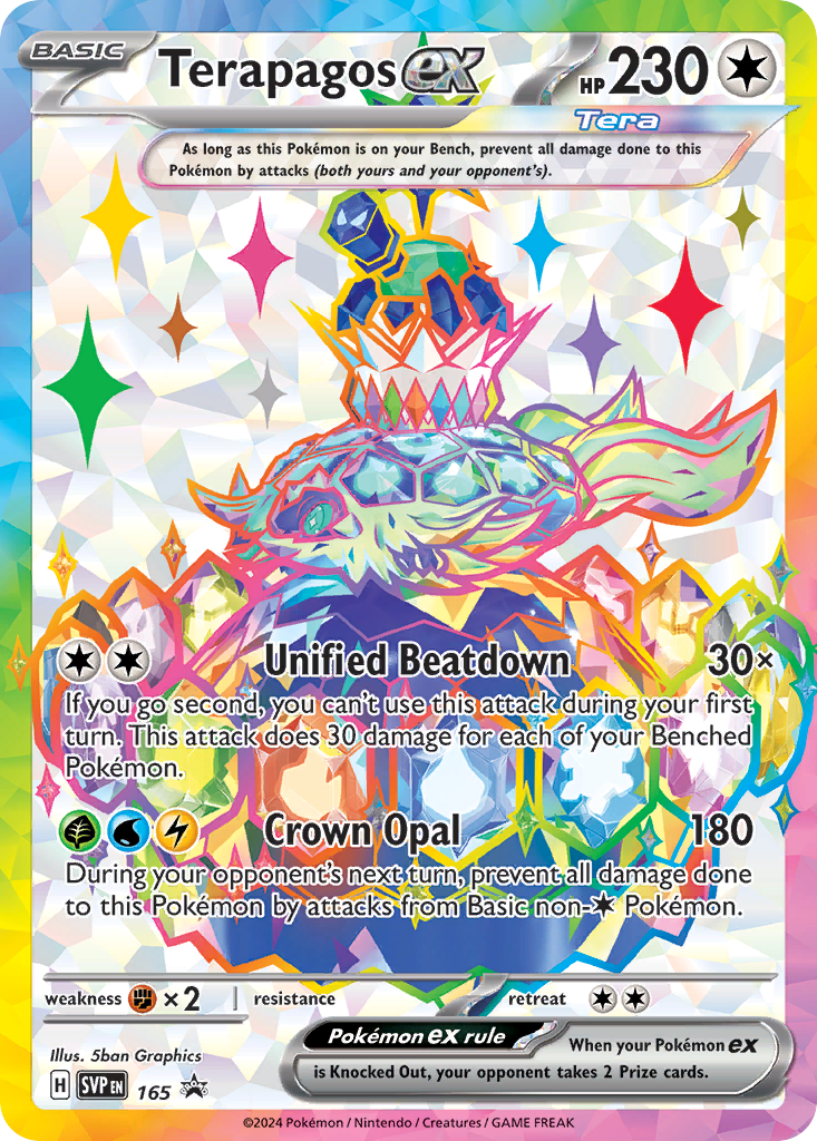 Scarlet & Violet Promo Terapagos ex #165
