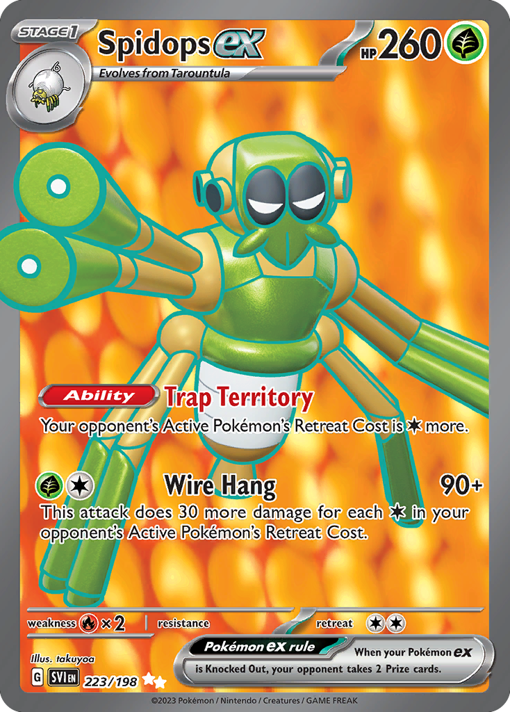 Scarlet & Violet Spidops EX #223/198