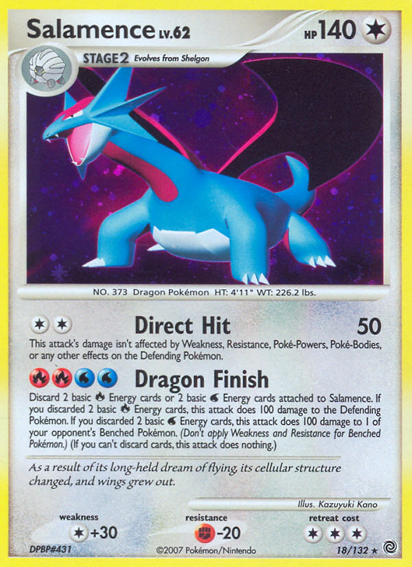 Secret Wonders Holo Salamence #18/132