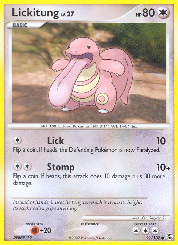 Secret Wonders Lickitung #91/132