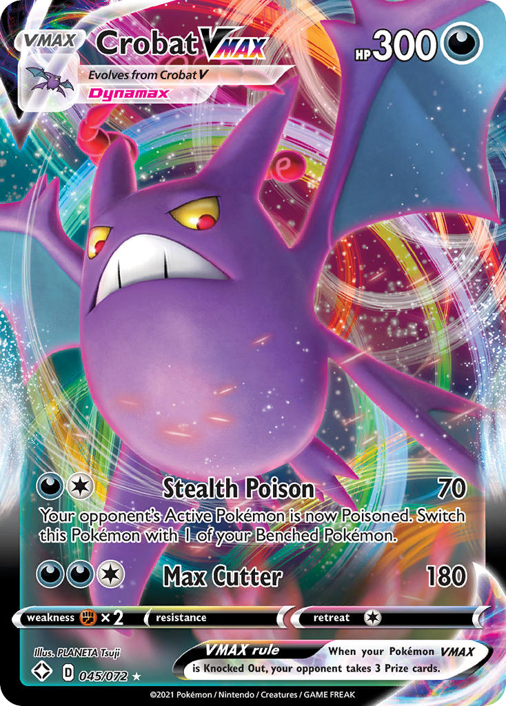 Shining Fates Crobat VMAX #45/72