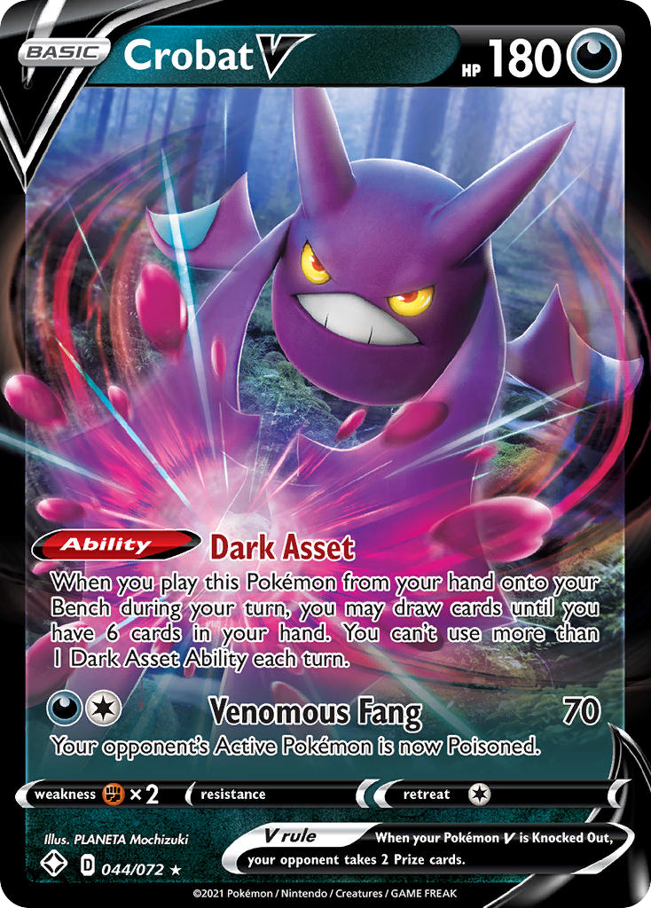 Shining Fates Crobat V #44/72
