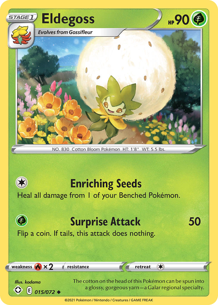 Shining Fates Eldegoss #15/72