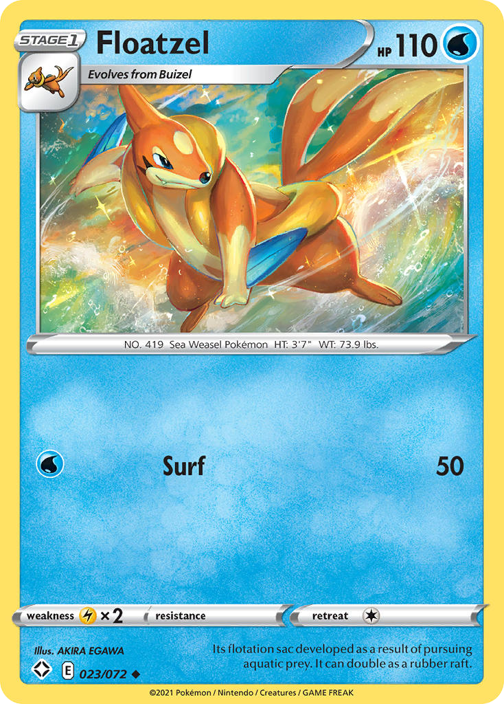 Shining Fates Floatzel #23/72