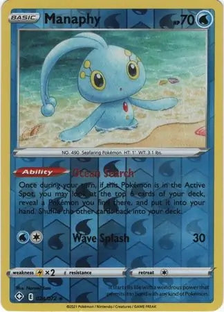 Shining Fates Manaphy #24/72 reverse holo