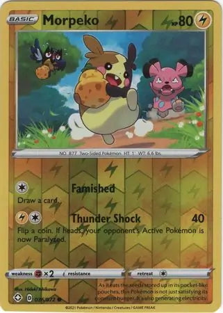 Shining Fates Morpeko #36/72 reverse holo
