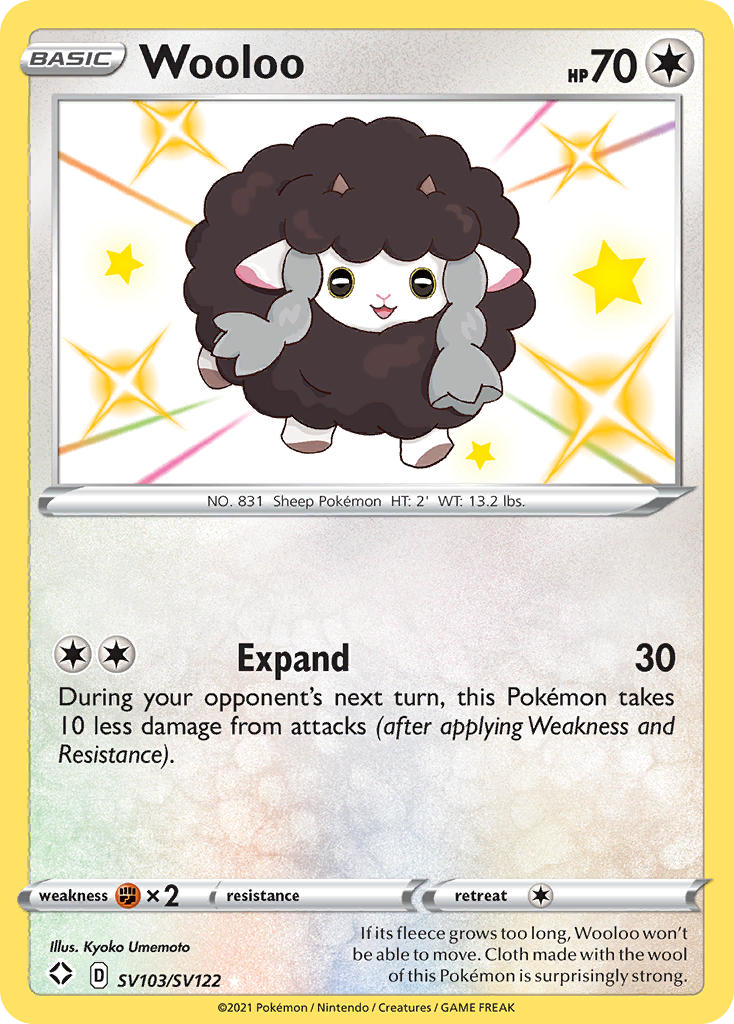 Shining Fates SV103/SV122 Wooloo