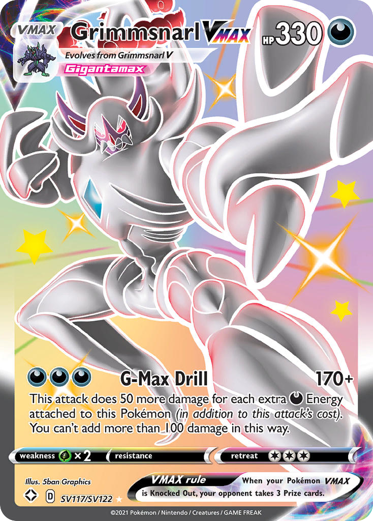 Shining Fates SV117/SV122 Grimmsnarl VMAX