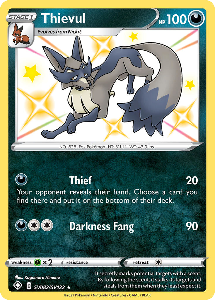 Shining Fates SV82/SV122 Thievul