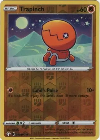 Shining Fates Trapinch #40/72 reverse holo