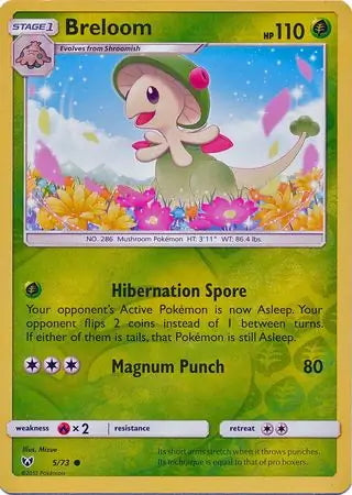Shining Legends Breloom #5/73 reverse holo