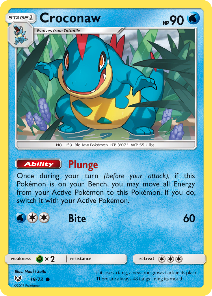 Shining Legends Croconaw #19/73