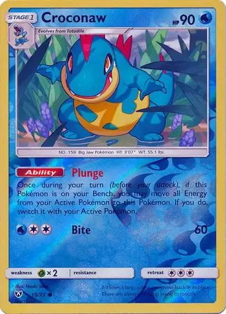 Shining Legends Croconaw #19/73 reverse holo