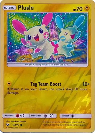 Shining Legends Plusle #33/73 reverse holo