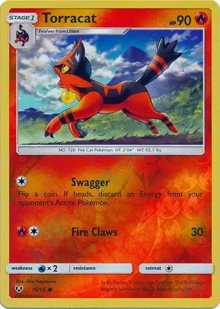 Shining Legends Torracat #16/73 reverse holo