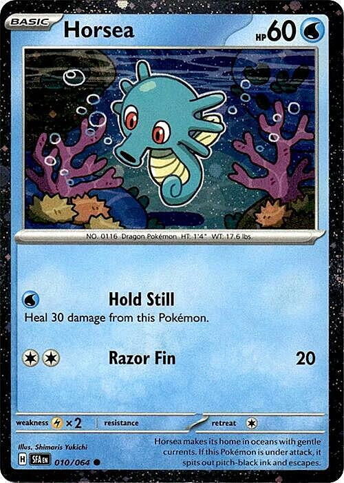 Shrouded Fable Horsea #10/64 Cosmos Holo