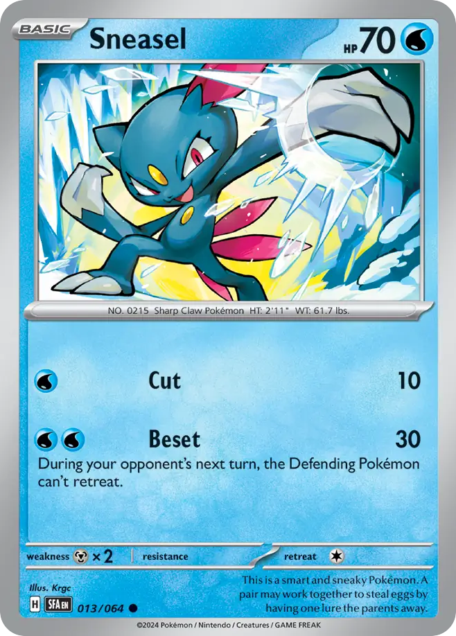 Shrouded Fable Sneasel #13/64